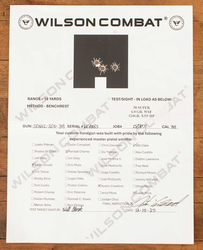 Wilson Combat Sentinel XL, .38SUPER -VFI SERIES, BLK, SRO, Vintage Firearms - Image 14 of 14