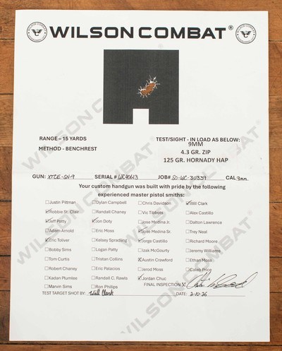 Wilson Combat X-TAC Elite Sentinel, 9mm – VFI SERIES, BLACK EDITION, RMR, Vintage Firearms - Image 14 of 14