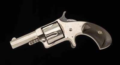 Wesson & Harrington No. 5 H&R Marked Spur Revolver .41RF – 99% NICKEL, RARE, vintage firearms