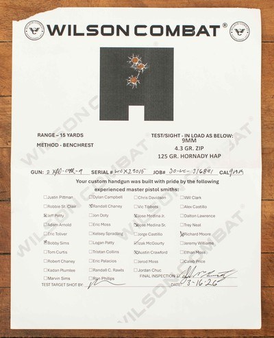 Wilson Combat eXperior Elite Commander 9mm – OPTIC READY, MAGWELL, 18RD, Vintage Firearms - Image 14 of 15