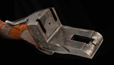 Fox J Grade Single Barrel Trap “SBT” 12 gauge -32”, VENT RIB, PERFECT BORE, vintage firearms - Image 23 of 25