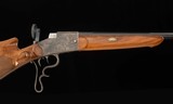Udo Anschutz Falling Block Schuetzen Rifle 8.15x46NORM -APERTURE REAR SIGHT, vintage firearms - Image 5 of 25