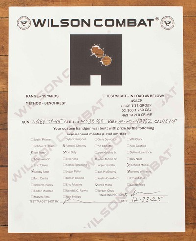 Wilson Combat CQB Elite Compact, .45ACP – VFI SERIES, BLACK EDITION, 4”, Vintage Firearms - Image 14 of 14