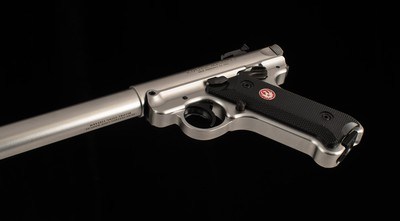 Ruger Mark IV Target .22LR – 2023, 10” BARREL, STAINLESS, AS NEW, CASE, vintage firearms - Image 8 of 10