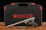 Ruger Mark IV Target .22LR – 2023, 10” BARREL, STAINLESS, AS NEW, CASE, vintage firearms