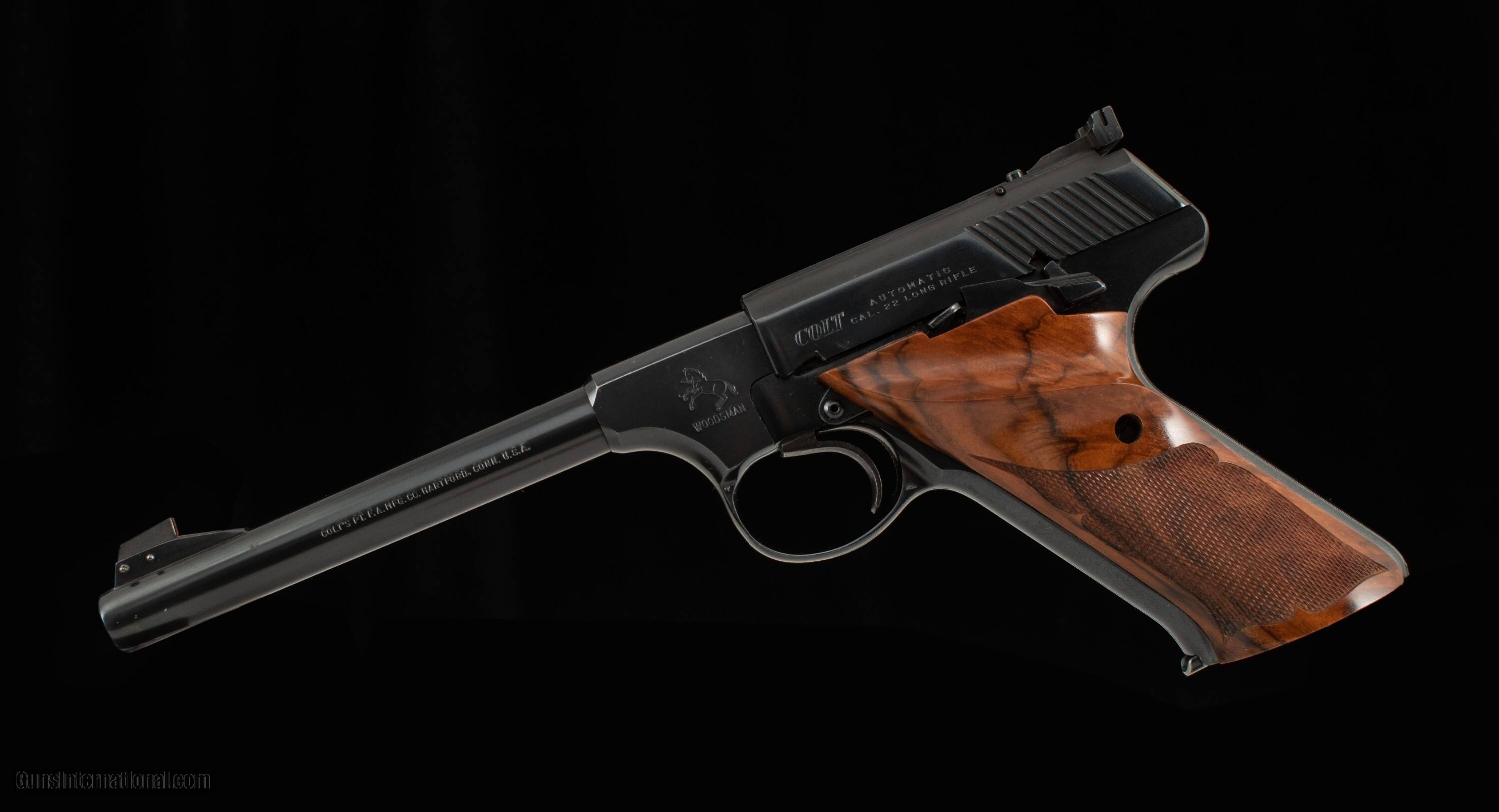 Colt Woodsman .22LR – 1975, 6” BARREL, 98%+, MIRROR BORE, vintage