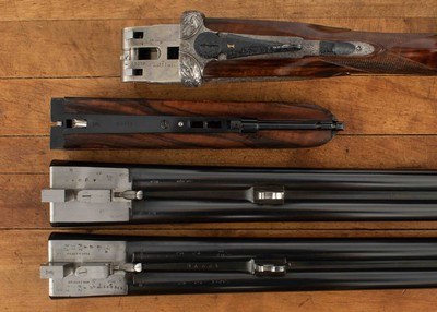 Lebeau-Courally Imperial Game Gun 20 Ga – 2 BRLS, ASSISTED OPENER, CASED, vintage firearms - Image 21 of 25