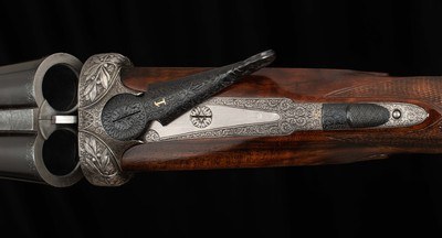 Lebeau-Courally Imperial Game Gun 20 Ga – 2 BRLS, ASSISTED OPENER, CASED, vintage firearms - Image 8 of 25