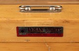 Lyman Super Targetspot – 25 POWER, 97%, CASED, W/ BASE, SIGHTING CHART, vintage firearms - Image 8 of 10