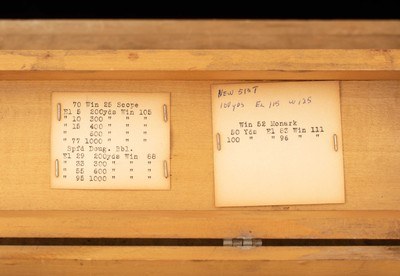 Lyman Super Targetspot – 25 POWER, 97%, CASED, W/ BASE, SIGHTING CHART, vintage firearms - Image 9 of 10