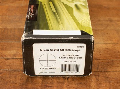 Nikon M-233 3-12x – c2015, BDC 600, ARD ANI-REFECTION DEVICE, BOX, vintage firearms - Image 12 of 13