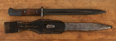 E.u.F. Hörster S84/98 III Bayonet - c1938, SCABBARD, FROG, KAR98K, vintage firearms - Image 2 of 11
