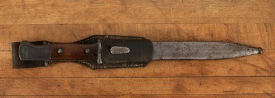 E.u.F. Hörster S84/98 III Bayonet - c1938, SCABBARD, FROG, KAR98K, vintage firearms - Image 1 of 11