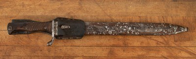 M1898/05 a/A - 1917, “BUTCHER BLADE”, SCABBARD, GEWEHR 98, vintage firearms - Image 1 of 8