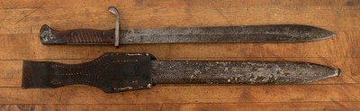 M1898/05 a/A - 1917, “BUTCHER BLADE”, SCABBARD, GEWEHR 98, vintage firearms - Image 3 of 8