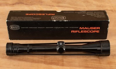 Mauser Riflescope 10x40 - c1970s, INTERARMS, LENS COVERS, BOXED, 99%+, vintage firearms - Image 1 of 13