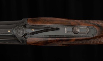 Perazzi MX28 28 gauge – 2007, F/F, BRUNO GOLDANI ENGRAVED, STUNNING WOOD, Vintage Firearms - Image 7 of 25