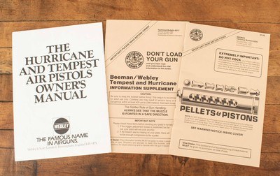 Beeman-Webley Tempest Air Pistol .177 Caliber – BOXED, MANUAL, vintage firearms - Image 10 of 11
