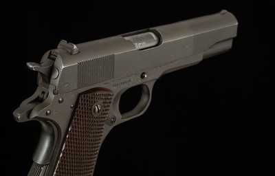Colt M1911A1 .45 ACP – 1945, BRITISH LEND-LEASE, PROOFS, ORIGINAL FINISH, vintage firearms - Image 5 of 23