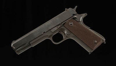 Colt M1911A1 .45 ACP – 1945, BRITISH LEND-LEASE, PROOFS, ORIGINAL FINISH, vintage firearms - Image 1 of 23