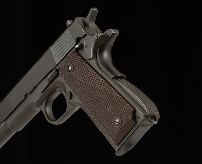 Colt M1911A1 .45 ACP – 1945, BRITISH LEND-LEASE, PROOFS, ORIGINAL FINISH, vintage firearms - Image 9 of 23