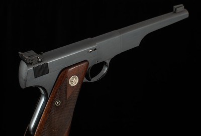 Colt Woodsman Match Target .22LR – 1940, ELEPHANT EAR GRIP, 3 MAGS, HOLSTER, vintage firearms - Image 5 of 20