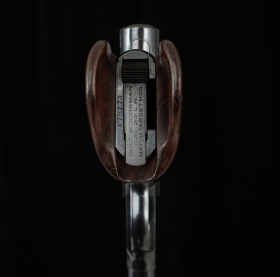 Colt Woodsman Match Target .22LR – 1940, ELEPHANT EAR GRIP, 3 MAGS, HOLSTER, vintage firearms - Image 10 of 20