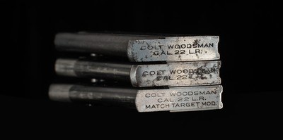 Colt Woodsman Match Target .22LR – 1940, ELEPHANT EAR GRIP, 3 MAGS, HOLSTER, vintage firearms - Image 16 of 20