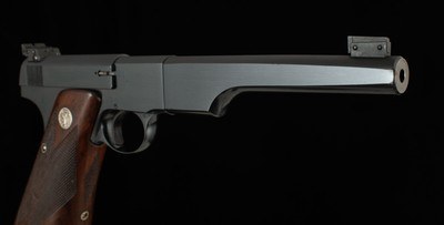 Colt Woodsman Match Target .22LR – 1940, ELEPHANT EAR GRIP, 3 MAGS, HOLSTER, vintage firearms - Image 4 of 20