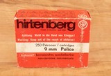 Hirtenberg 9x18mm Police 100 Grain FMJ Flat Nose Ammunition – 250 ROUNDS, vintage firearms - Image 1 of 3