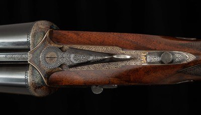 Westley Richards SLE 12 Gauge – TWO BRL SET, 6LBS. 6OZ., IN PROOF, CASED, vintage firearms - Image 9 of 25