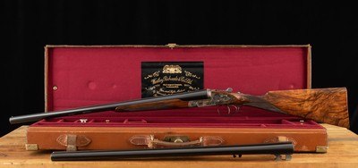 Westley Richards SLE 12 Gauge – TWO BRL SET, 6LBS. 6OZ., IN PROOF, CASED, vintage firearms - Image 1 of 25