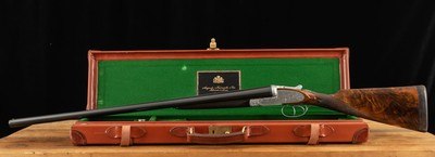 Francotte SLE 12 Gauge – GAME SCENE ENGRAVING, COIN FINISH, CASED, vintage firearms - Image 1 of 25