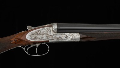 Francotte SLE 12 Gauge – GAME SCENE ENGRAVING, COIN FINISH, CASED, vintage firearms - Image 13 of 25