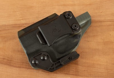 ANR Design Glock 43/43X IWB Holster – CRYE MULTICAM BLACK, LEFTY, vintage firearms - Image 2 of 3
