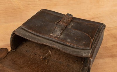 P. Jewell & Sons Civil War Era Ammo Pouch – OLD WEST, CIRCA 1865, vintage firearms - Image 5 of 6