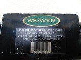 Weaver T Series 10 x 40 mm AO Target Scope - 3 of 8