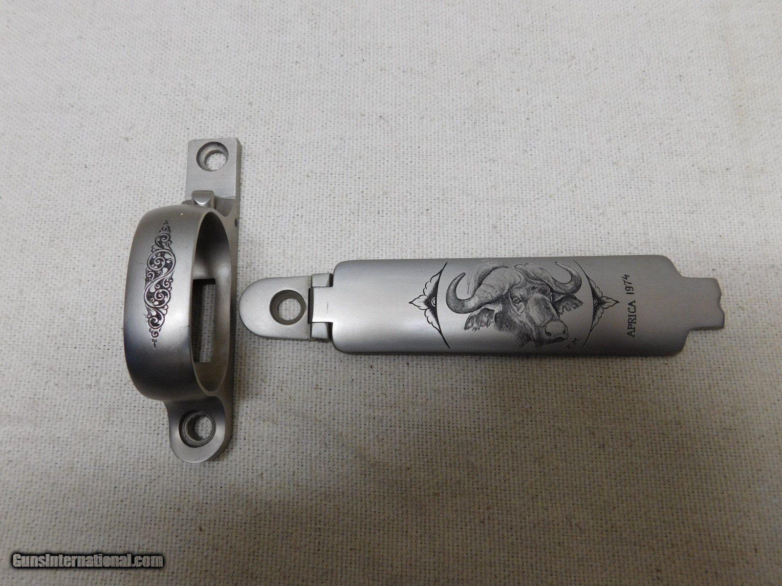 Winchester Model 70 Engraved Floor Plate And Trigger Guard