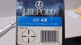 Leuopld M8-4X Pistol Scope,Extended Eye Relief $350.00 Shipped - 2 of 11