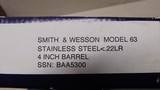 Smith & Wesson Model 63 No Dash
22LR - 20 of 20