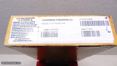 CimarronModel P44 SpecialNIB - Image 6 of 6