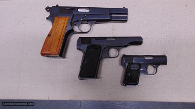 Belgium Browning Grade I Three Gun Set - Image 4 of 4