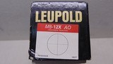 Leupold M8 12X
AO
With Box - 7 of 7
