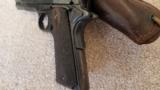 Colt 1911 US Army WWI Issue w/ Holster MFC Date 1918 (looks hardly fired)
- 13 of 13