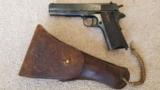 Colt 1911 US Army WWI Issue w/ Holster MFC Date 1918 (looks hardly fired)
- 1 of 13