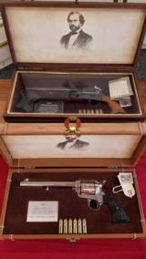 Colt SAA Centennial Set US. 45 & 44-40 Caliber Peacemakers w/ Display Cases - 2 of 12