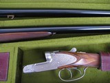 Vincenzo Bernadelli 20 gauge 2 barrel set Side Lock Engraved w/ Case Like New Beautiful! - 2 of 19