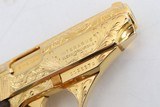 Astra Constable .380 cal Factory Engraved and Gold Finish. Interarms import in Leatherette case - 15 of 20