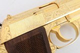 Astra Constable .380 cal Factory Engraved and Gold Finish. Interarms import in Leatherette case - 12 of 20