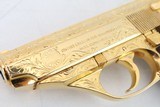 Astra Constable .380 cal Factory Engraved and Gold Finish. Interarms import in Leatherette case - 6 of 20
